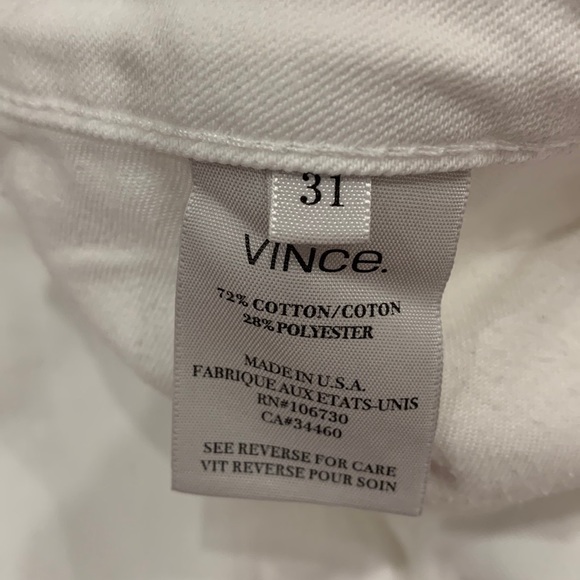 VINCE White Denim Skinny Jeans - Picture 13 of 16